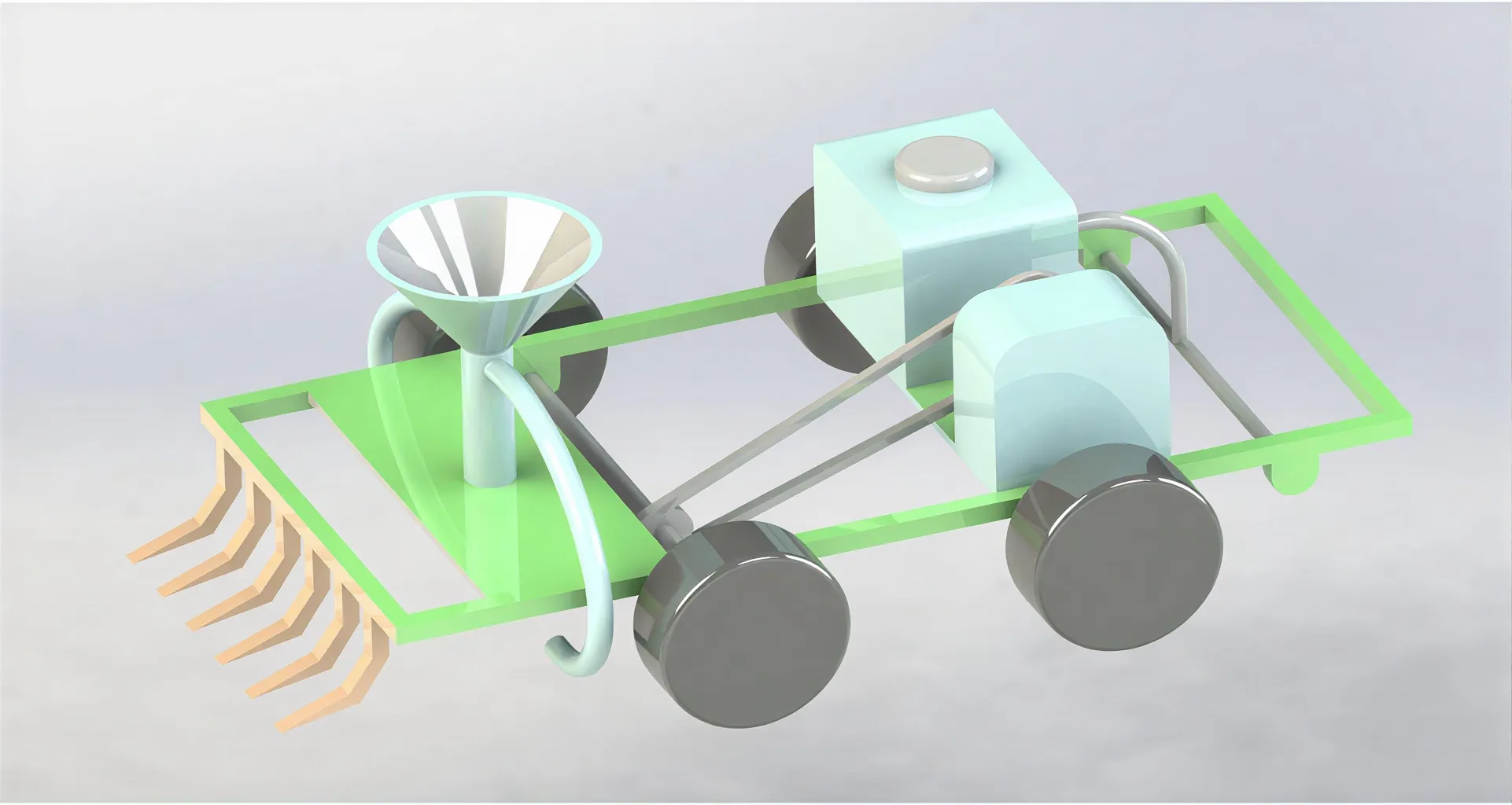 Engineering team reviewing 3D models